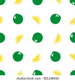 Seamless pattern with fruits. Bright design into flat style with vitamins and minerals. Fresh organic food for a healthy lifestyle. vector