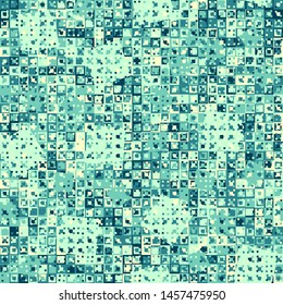 Seamless pattern. Fun camouflage made up of multicolored squares. Bright colours.