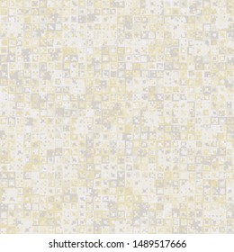 Seamless pattern. Fun camouflage made up of multicolored squares. Spring shades.