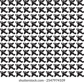 Seamless pattern with funny cartoon planes