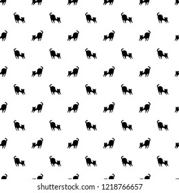 Seamless pattern with funny cats