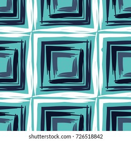 Seamless pattern. Funny cells. Grunge style.