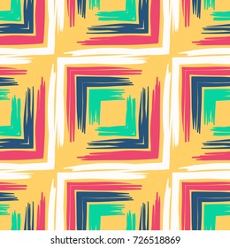 Seamless pattern. Funny cells. Grunge style.