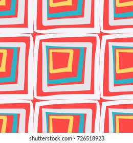 Seamless pattern. Funny cells. Grunge style.