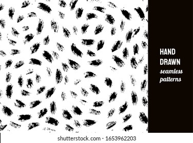 Seamless pattern. Fur texture or animal skin pattern. Abstract background. Vector illustration.