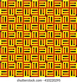 seamless pattern fylfot yellow