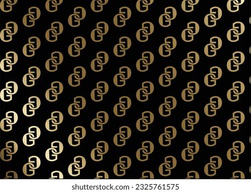 patrón impecable. Fondo del alfabeto G. Planta de adorno de lujo. Ideal para la moda, la invitación, el volante, el menú, el folleto, la postal, el fondo, el papel pintado, la decoración o cualquier idea deseada. Lujoso.