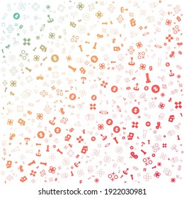Seamless Pattern With GAME ICON Stock Vector, in gradient color and white background with mini doodle (icon). Vector Illustration