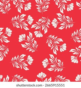 Padrão contínuo com fundo de flor de jardim.