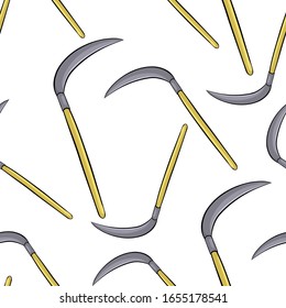 hueso de jardín sin fisuras para la limpieza de césped ilustración vectorial