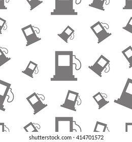 seamless pattern with Gas station
