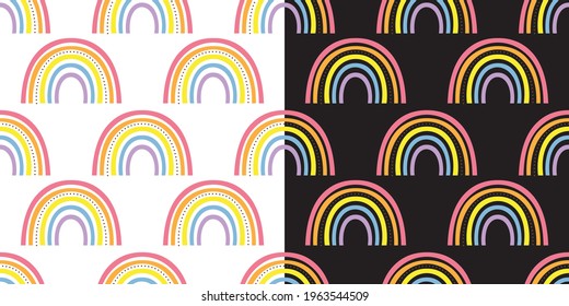 Seamless pattern with gay rainbow heart. LGBT pride symbol. Design element for fabric, banner, wallpaper or gift wrap. vector illustration