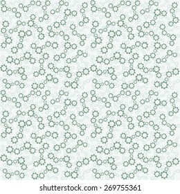 Seamless pattern with gears. 