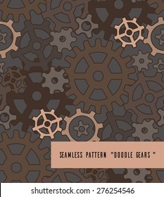 Seamless pattern with gears for your creativity