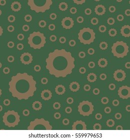 Seamless pattern of Gearwheels. Vector illustration background.