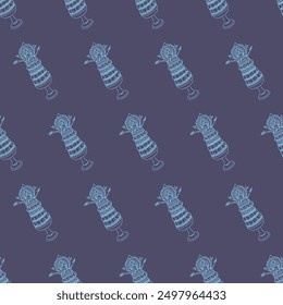 Seamless pattern with a gebogan motif or arrangement of various traditional Balinese fruits