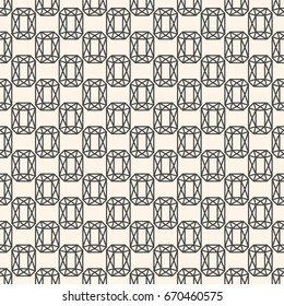 Seamless Pattern with Gemstones for wedding card or invitation decoration, elegant fashion designs, wrapping and packages. Classic simple background
