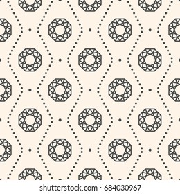 Seamless Pattern with Gemstones for wedding card or invitation decoration, elegant fashion designs, wrapping and packages. Classic simple background