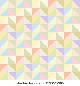 Seamless pattern gentle baby pastel triangle vector	