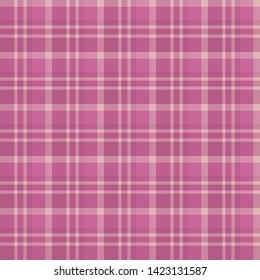 Seamless pattern in gentle berry pink colors for plaid, fabric, textile, clothes, tablecloth and other things. Vector image. 

