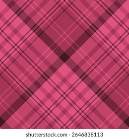 Padrão sem emenda em suaves cores rosa para xadrez, tecido, têxtil, roupas, toalha de mesa e outras coisas. Imagem vetorial. 2