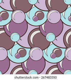 Seamless pattern with gentle bubbles