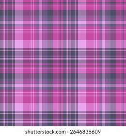 Patrón sin costuras en suaves colores rosa y gris oscuro para cuadros, tela, textiles, ropa, mantel y otras cosas. Imagen de Vector.