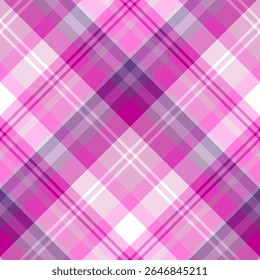 Patrón sin fisuras en suaves colores rosa, púrpura y blanco para cuadros, tela, textiles, ropa, mantel y otras cosas. Imagen de Vector. 2.