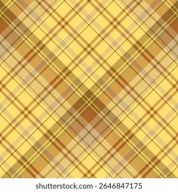 Seamless pattern in gentle yellow and beige colors for plaid, fabric, textile, clothes, tablecloth and other things. Vector image. 2