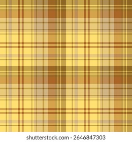 Seamless pattern in gentle yellow and beige colors for plaid, fabric, textile, clothes, tablecloth and other things. Vector image.