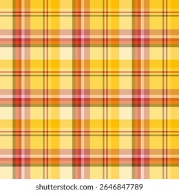 Seamless pattern in gentle yellow colors for plaid, fabric, textile, clothes, tablecloth and other things. Vector image.