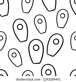 seamless pattern Geo label in doodle style