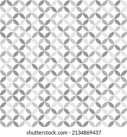 Seamless pattern geometic gradation gray color