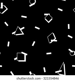 Seamless pattern in geometric 1980's style 3