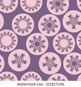 Seamless pattern with geometric aboriginal ornament. Ethnic tribal rounded color background. Afican, australian motiph. Dots painting. Vector illustration, template design for cloth, card, fabric.