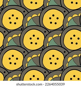 Nahtloses Muster mit geometrischem aborigem Ornament. Ethnischer Stamm, gerundeter Farbhintergrund. Afikaner, australischer Motiph. Dots-Malerei. Vektorgrafik, Vorlagendesign für Tuch, Karte, Stoff.