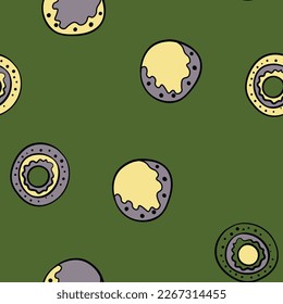 Seamless pattern with geometric aboriginal ornament. Ethnic tribal rounded color background. Afican, australian motiph. Dots painting. Vector illustration, template design for cloth, card, fabric.