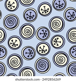 Seamless pattern with geometric aboriginal ornament. Ethnic tribal rounded color background. Afican, australian motiph. Dots painting. Vector illustration, template design for cloth, card, fabric.