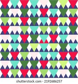 Seamless pattern with a geometric abstract pattern on a white background. Modern simple ornament, graphic design for print and decor. Seamless pattern.Also as a festive winter pattern