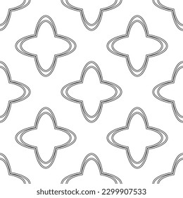 Seamless pattern with geometric abstract shapes for design and printing