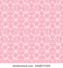 Seamless pattern, geometric abstract style background with creative shapes. Vector template for design