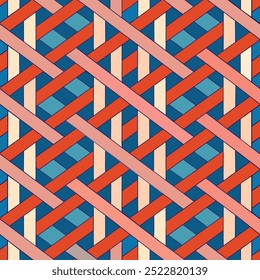 Seamless Pattern Geometric Abstract Texture Vector Illustration Wallpaper Background