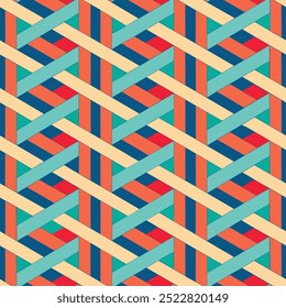 Seamless Pattern Geometric Abstract Texture Vector Illustration Wallpaper Background