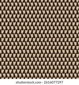 Seamless pattern. Geometric abstract texture. Brown and beige colors. Polygonal mosaic style. Vector illustration.