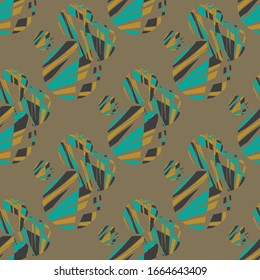 Seamless pattern with geometric Abstraction

