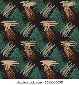 Seamless pattern with geometric Abstraction