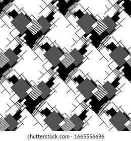 Seamless pattern with geometric Abstraction