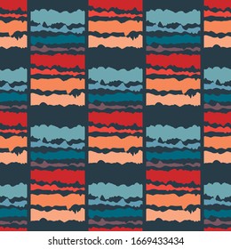 Seamless pattern with geometric Abstraction