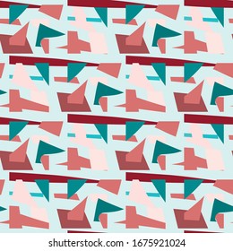 Seamless pattern with geometric Abstraction