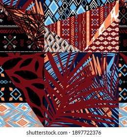 Seamless pattern. Geometric pattern. Abstraction.